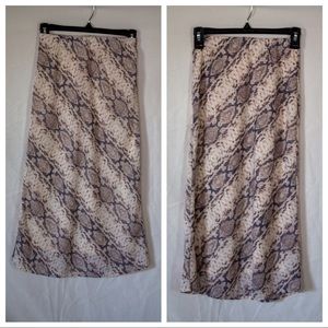 Snake Print Skirt